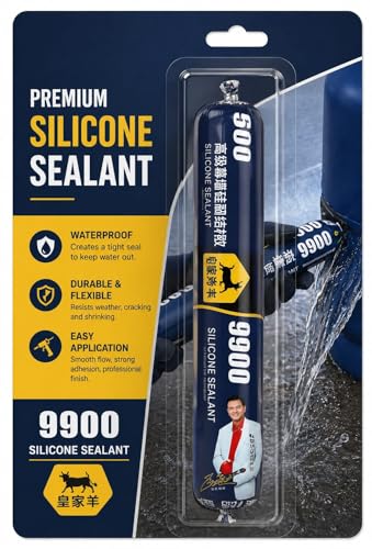 Image of Waterproof Silicone Sealant Fast Drying Roof Repair Adhesive | Quick Leak Fix Waterproof Sealant for Roof, Concrete, Water Tank, Iron, Galvanized Steel, Metal & Aluminum Surfaces (Pack Of 1)