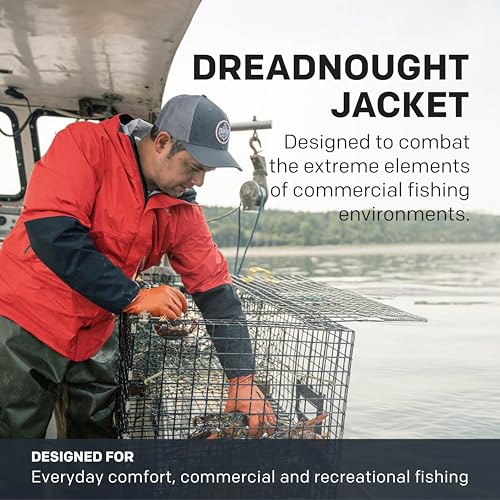 Grundéns Men's Dreadnought Jacket - Waterproof & Wind Resistant, All Weather Commercial Fishing Jacket, Medium Duty2
