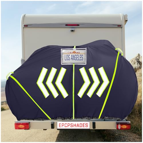 EPCPSHADES Bike Cover for Outside Storage, 600D Oxford 2 Bike Waterproof Bicycle Cover with PU Coating, Anti Dust rain Snow and UV Protection Covers for E-bike Mountain bike Road bike, Navy Blue