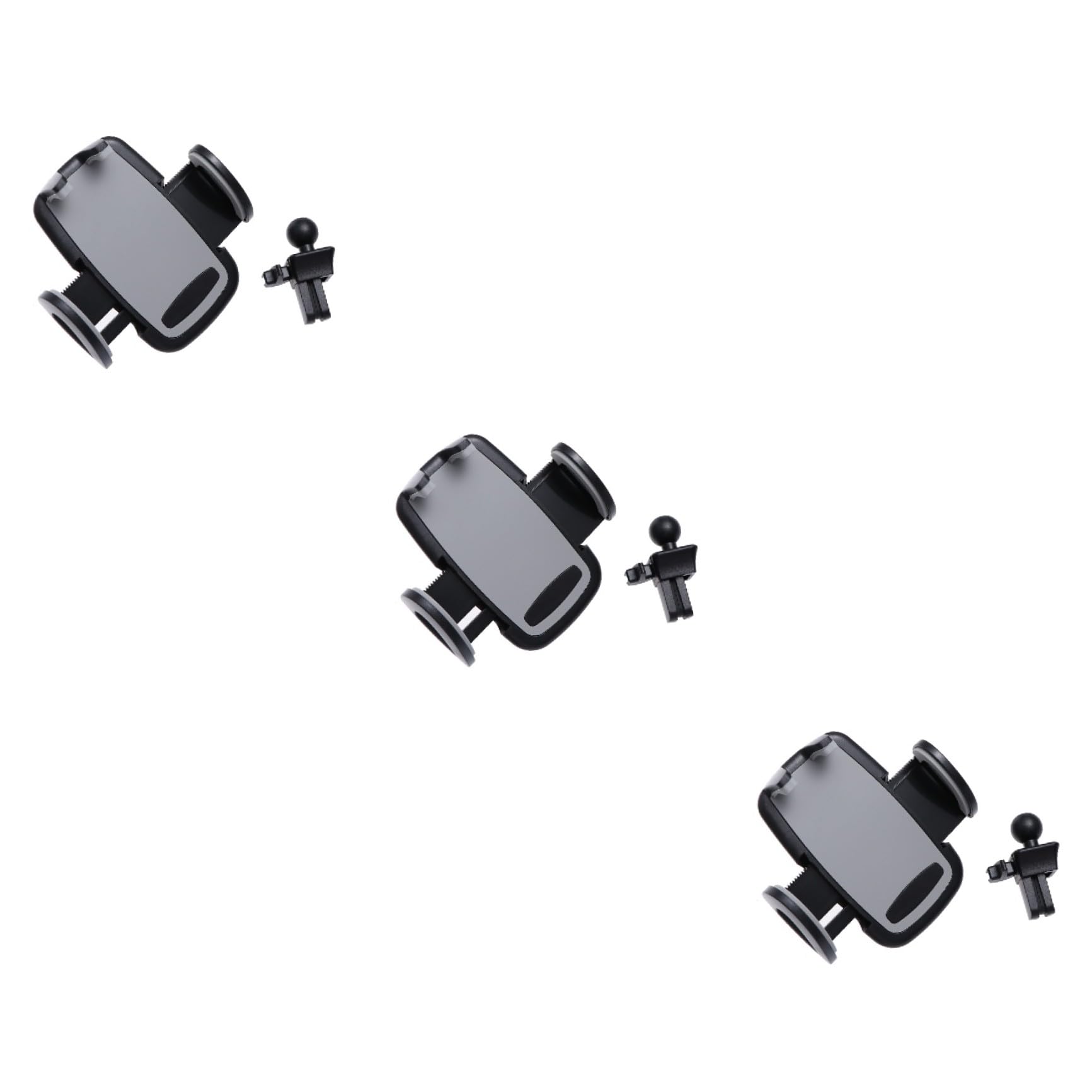 Gatuida Supporto Per Telefono Da Auto Con Installazione Senza Sforzo 3 Pezzi Per Bocchette Dellauto Rotazione A 360° Caricabatterie Grigio