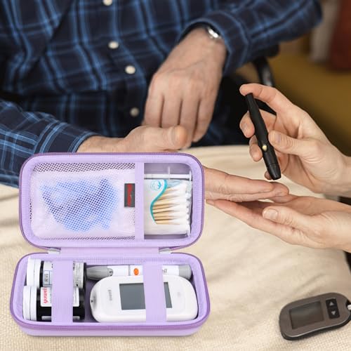 Image of Elonbo Diabetic Supplies Travel Case for Glucose Meter Diabetes Testing Kit