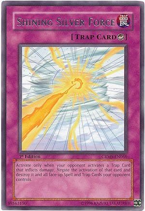 Yu-Gi-Oh! - Fuerza plateada brillante (CRMS-EN066) - Crisis carmesí - 1ª edición - Raro