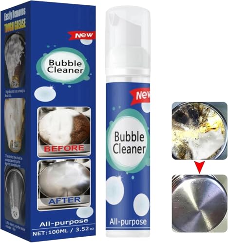Bubble Cleaner Foam Spray All Purpose Foam Cleaner Kitchen Bubble-Cleaner Spray Foam Drain -Cleaner Powerful Stain Removing 100ml