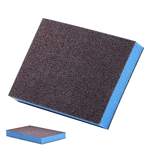 Esponja abrasiva para ollas y sartenes - cepillos esmeril doble cara - Herramienta limpieza espesante con goma goma para acero inoxidable, limpieza rápida Jingan