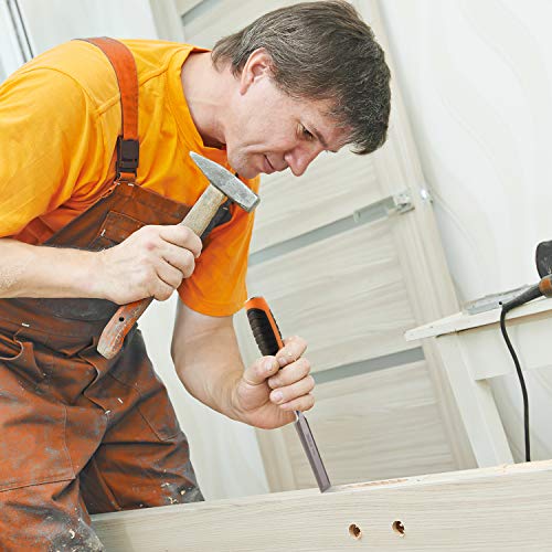 Holzmeißel Set, Tacklife, Stechbeitel Set für Holz, Kohlenstoffstahl, bestehend aus 6 mm, 12 mm, 19 mm & 25mm, Griff aus Polypropylen, Geeignet für Holzbearbeitung, Hobeln, Schnitzen-HWC5A - 5