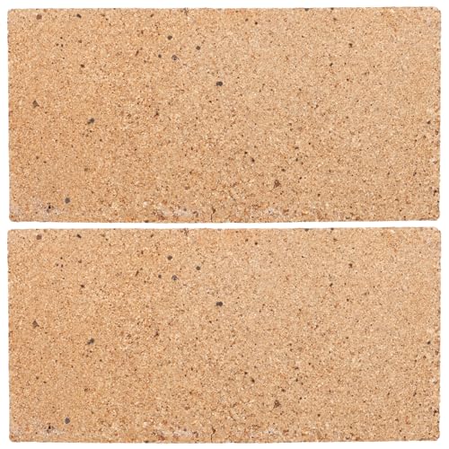 SOIMISS Ladrillos Refractarios Aislantes 2 Piezas 230X114X20 MM para Horno y Chimenea Ladrillos Resistentes al Calor Ligeros y Duraderos para Parrillas y Estufas