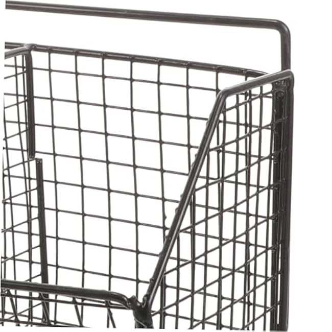 Amosfun Wall Mounted Kitchen Storage Rack Metal Shelf for Dish Cloths Onions Ginger and Garlic Space Saving Organizer for Kitchens and Easy to Clean Design