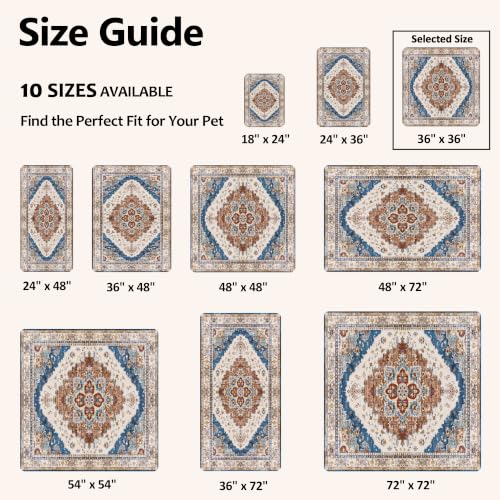 Image of Washable Pee Pads for Dogs, Reusable Puppy Potty Training Pads, Ultra-Absorbent Thick Waterproof Leak-Proof Non-Slip Pads & Mat for Crate, Playpen, Floor, Whelping & Housebreaking , 2 Pack 36 inchx36 inch