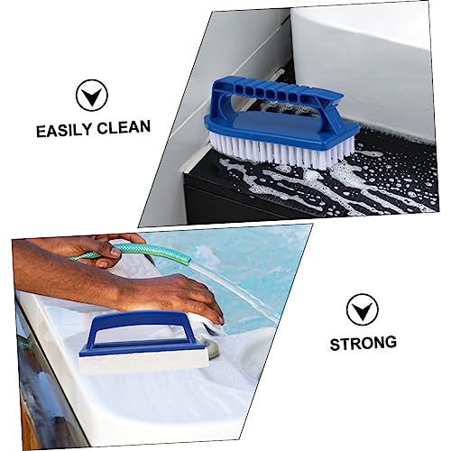 BESPORTBLE 2pcs Swimming Pool Cleaning Brush Plastic Pool Brush Handheld