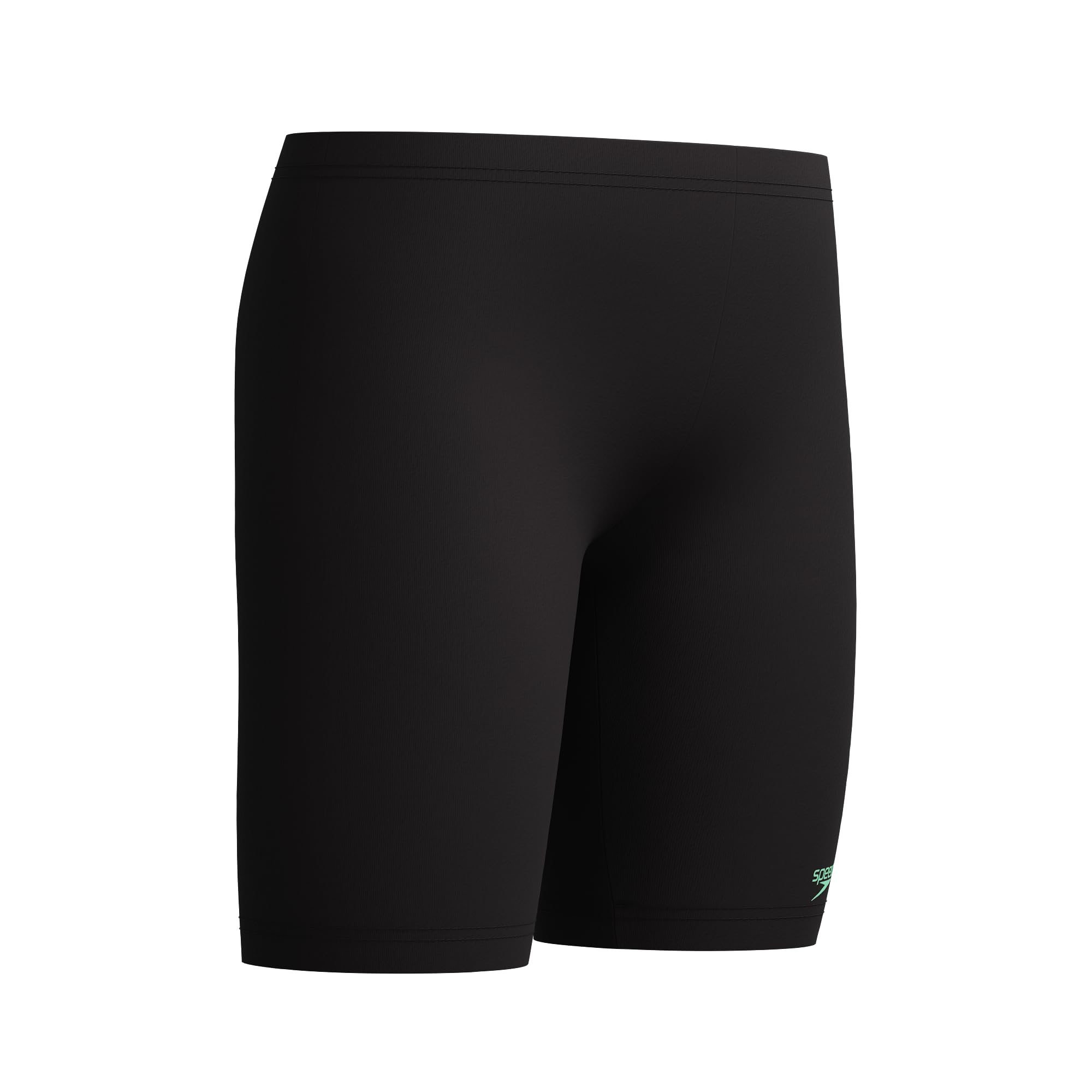 Speedo Traje de baño Plastisol Placement Jammer para niños, color verde