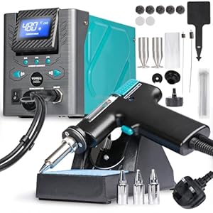 YIHUA 948D-I Desoldering Station 110W High Performance ESD-Safe with Temperature Control 380-480°C Adjustable, 3 Pre-Set Channels, °C/°F Conversion, Auto Stand-by, Sleep Mode(UK Plug)