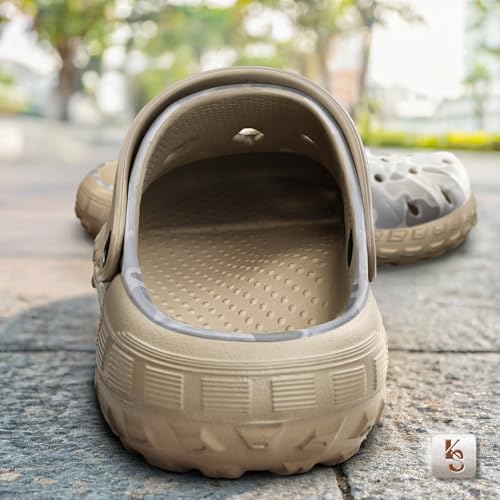 Image of KEMISANT Cushioned Clogs Mules for Men Garden Beach Water Fun-Lightweight | EVA Cushioned Footbed| Arch Support | Slip-resistant | Unisex