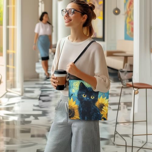 Image of HUGS IDEA Boho Bags for Women Leather Handbag Shoulder Bucket Crossbody Purse