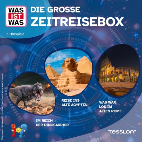 『WAS IST WAS H&ouml;rspielbox - Die gro&szlig;e Zeitreisebox』のカバーアート