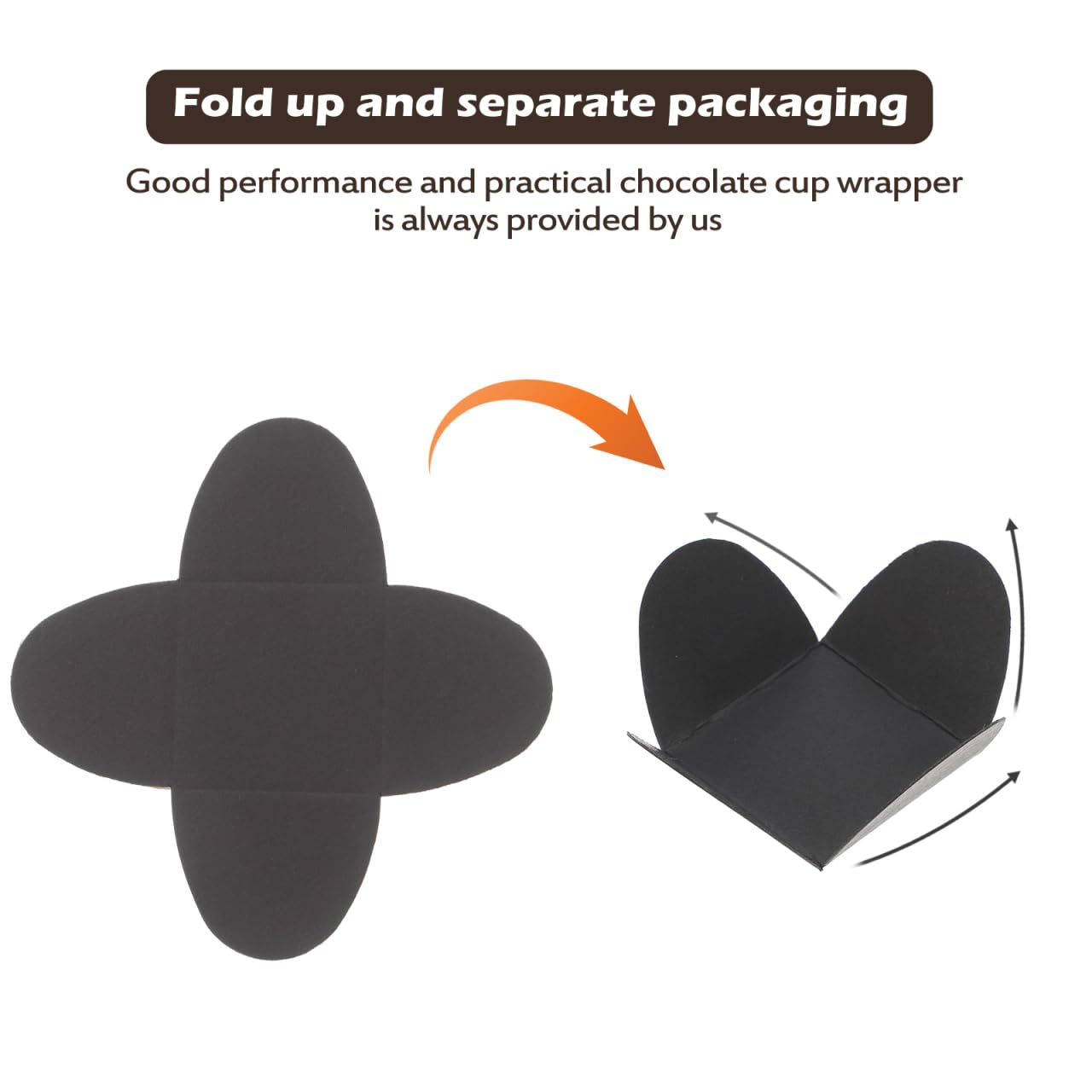 DOITOOL Lot de 200 caissettes en papier pour truffe, chocolats, bonbons, pour fête prénatale, fête prénuptiale, fête d'anniversaire, mariage