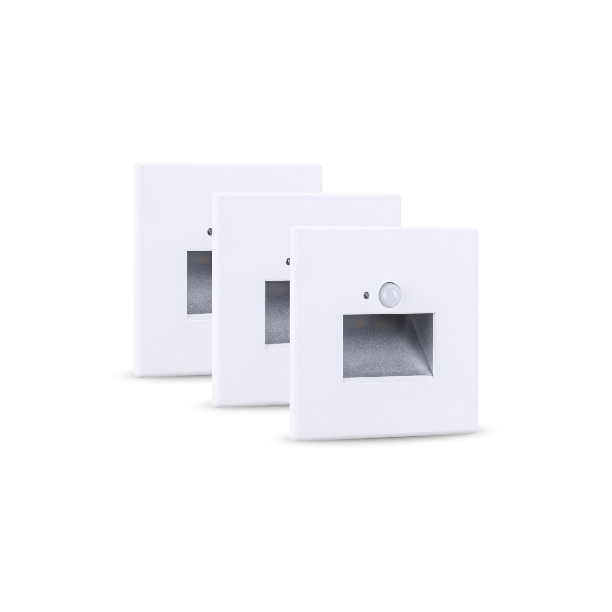 Paulmann 5271 Set LED Wandeinbauleuchte Edge 3er-Set 80x42 mm 3x1,2W 3x25lm 230V 2700K Weiß matt