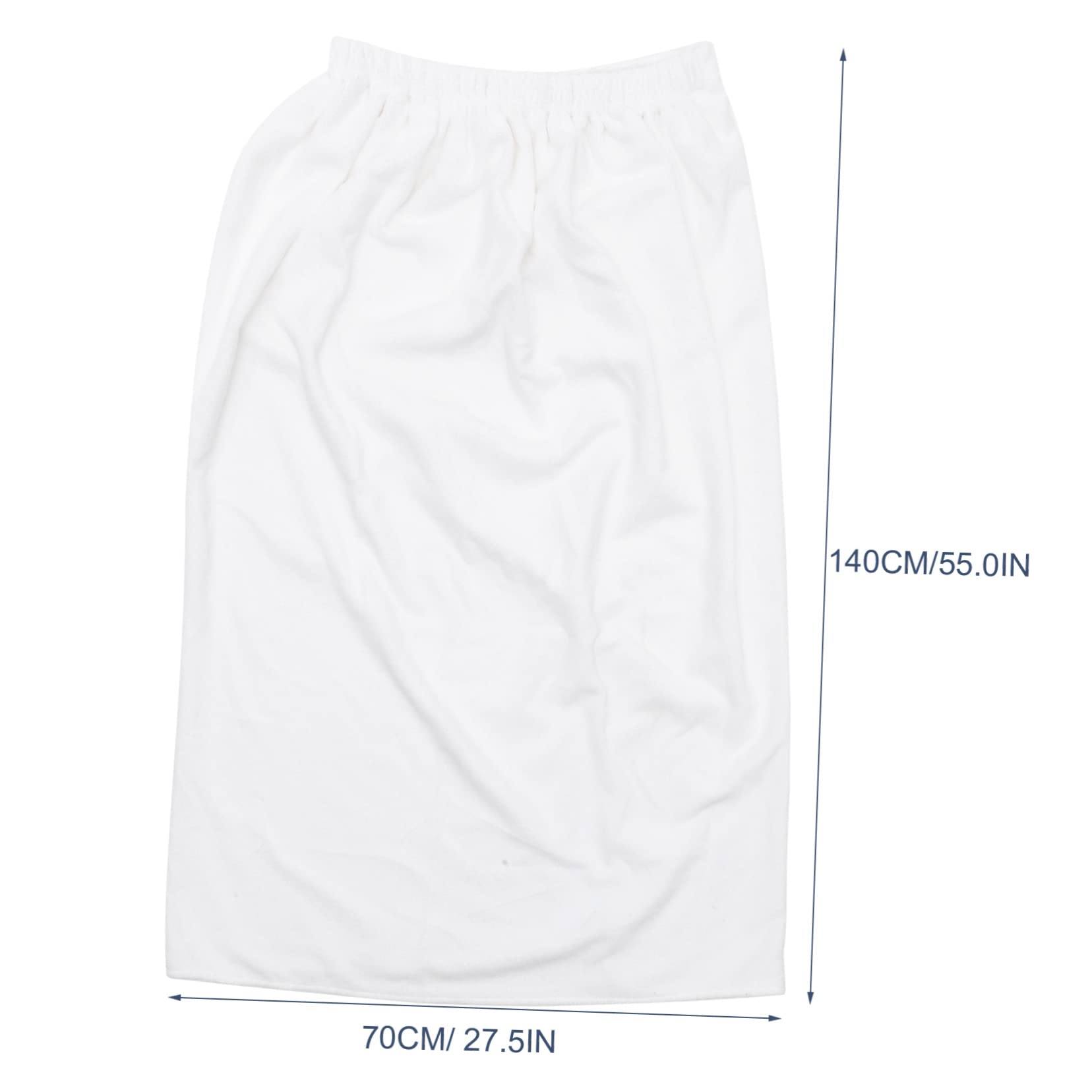 CALLARON Haarhandtuch Satz für Erwachsene aus Polyester, Weiß, 1 Satz