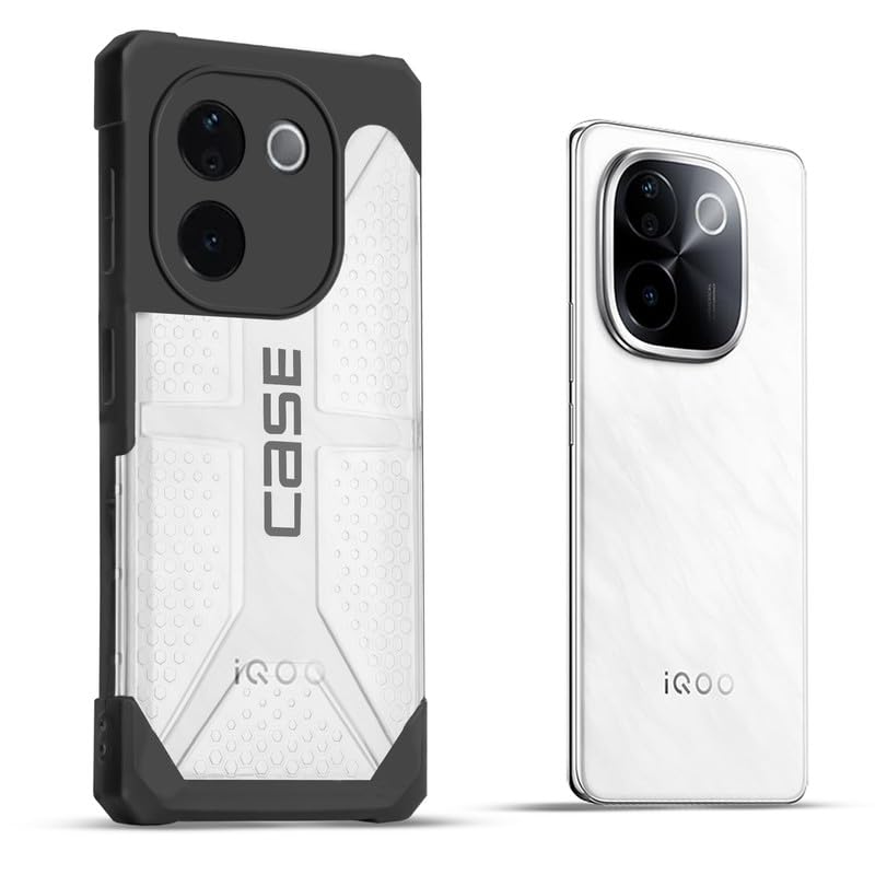Image of Mr. Case Impact-Resistant Frosty Case with Dual-Layer Protection Back Case for Vivo T3 Pro 5G | Shockproof | Drop-Resistant Design - Black