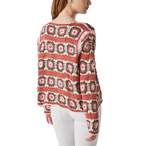 Image of Lucky Brand Women's Geo Crochet Cardigan
