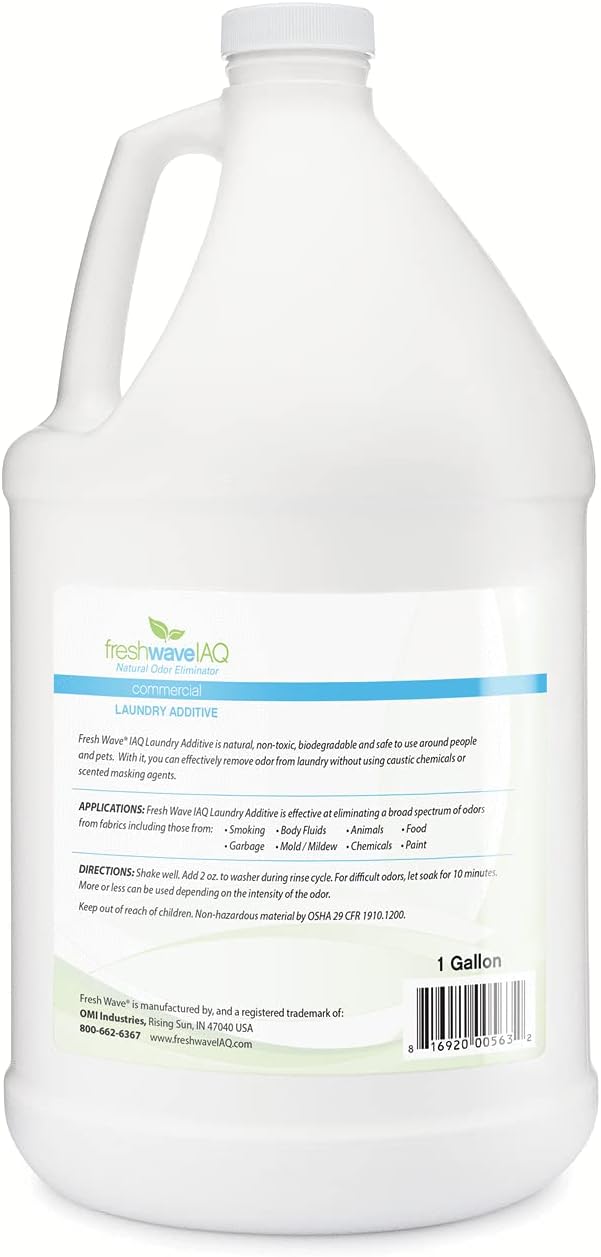 Fresh Wave IAQ Commercial Odor Eliminating Laundry Additive, 1 Gallon : Health & Household