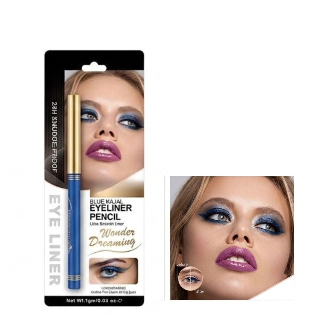 Blue Kajal Wonder Dreaming Long Wear,Waterproof Kajal Pack of 1 | Blue-image-49