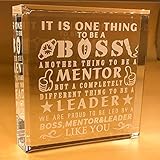 BOSS Gifts For Men | Office | Leader | Christmas | Desk | Birthday | Male | World's Best Boss | Paperweight | Keepsake