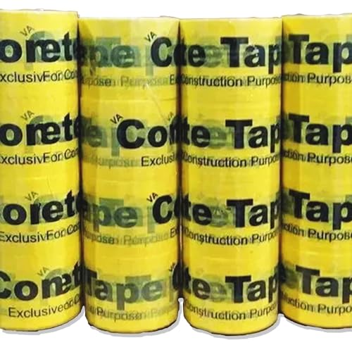 Image of (Pack Of 24 X 40 Meter Per Roll Shuttering Tape /Concrete tape /Bopp Tape Used In Slab For Construction Of Buildings & Multi Purpose Use (24, 40 Meter)