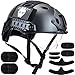 ATAIRSOFT PJ Type Tactical Multifunctional Fast Helmet with Visor Goggles Version Black