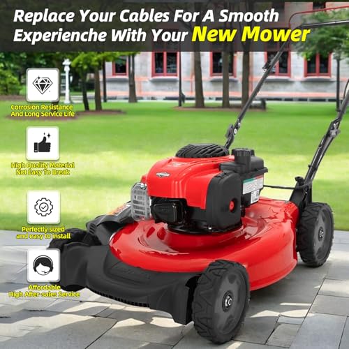 Image of 176556 Engine Zone Control Cable for Craftsman Husqvarna Murray Troy-bilt 21'' 22 Lawn Mowers Throttle Controls Stop Cable Parts Replacement 532176556 162778