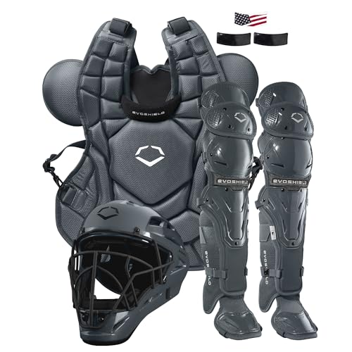 EvoShield G2S Baseball Catcher's Gear Kit - Charcoal, Adult Size
