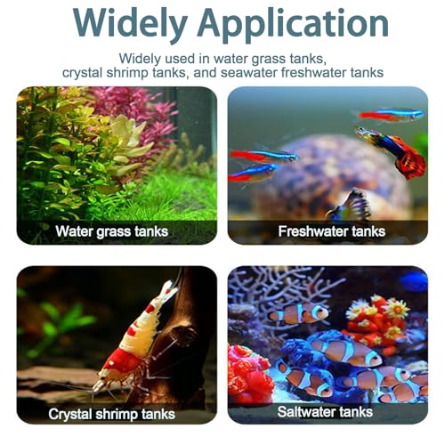 Image of Aquarium Cooling Fan for Cool Fish Tank, Aquarium Water Chillers Heat Dissipation Fan with 2 Wind Speed, Wide Angle Adjustable, Axolotl Tank Aquarium Accessories for Freshwater Saltwater