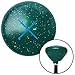 American Shifter 206078 Green Retro Metal Flake Shift Knob with M16 x 1.5 Insert (Blue Knight Swords)