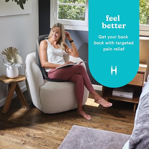 image for Homedics Shiatsu Massage Cushion with Soothing Heat, Deep-Kneading Mas