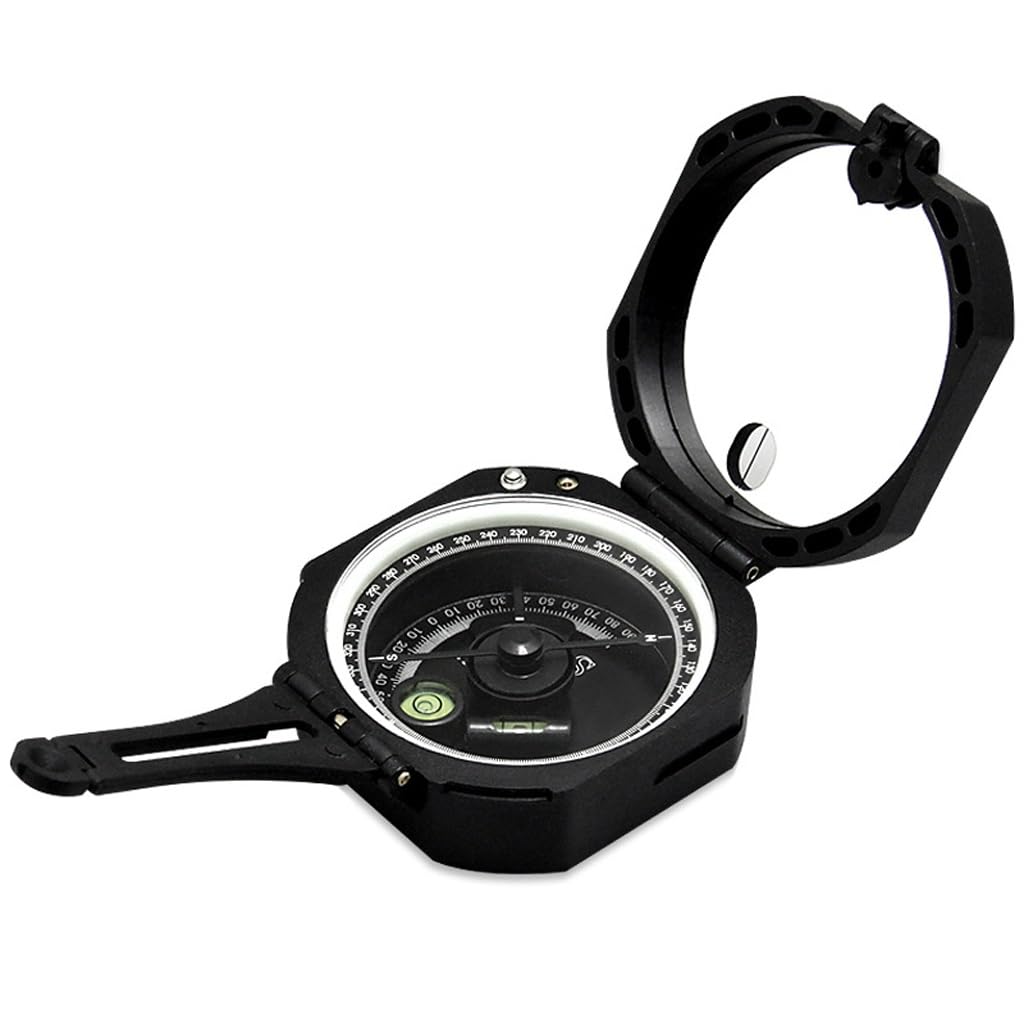 Boussole géologique extérieure antichoc avec miroir de visée intégré