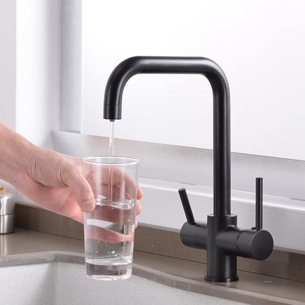 Robinetterie laiton 3 voies de prestige pour eau filtrée pure et design épuré