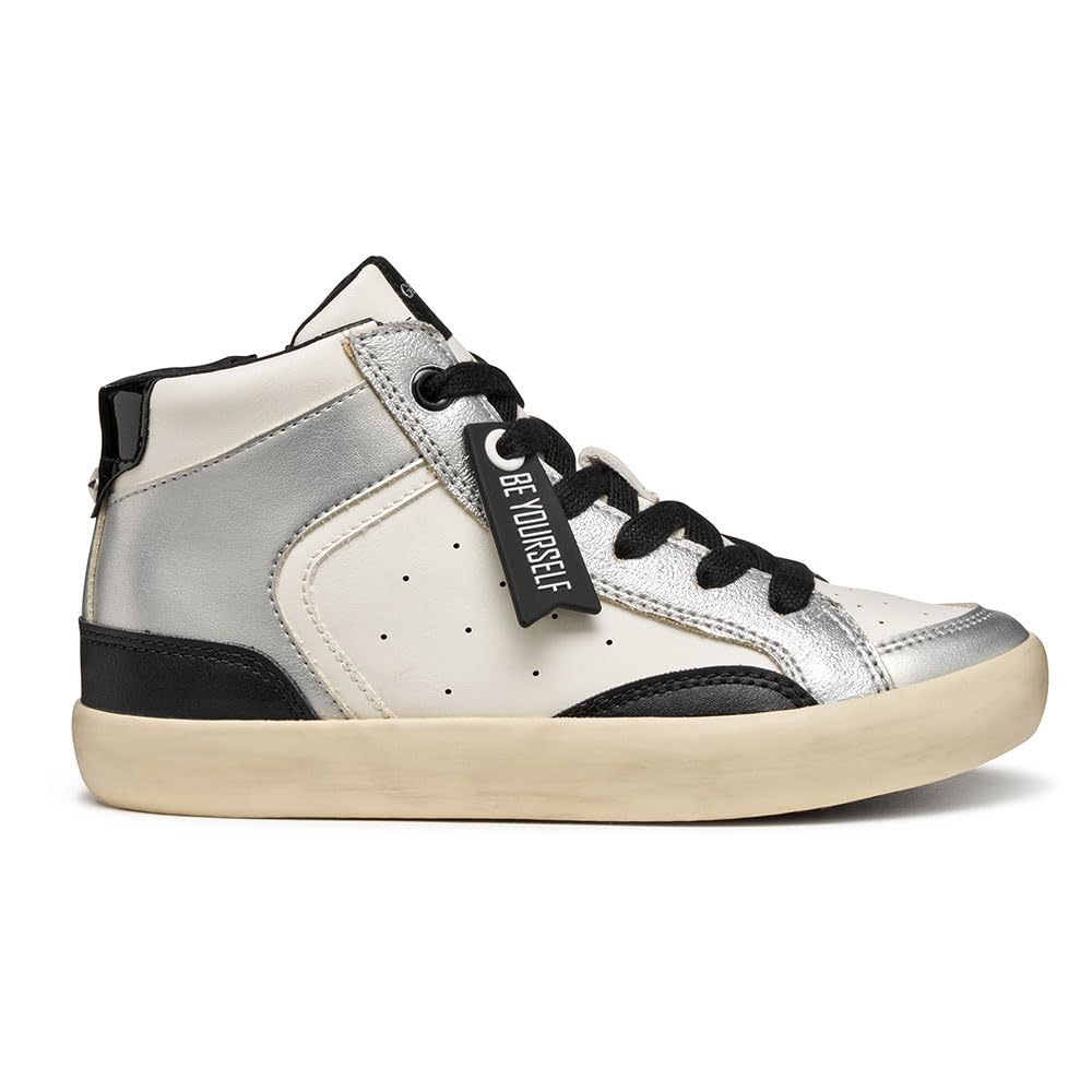 Geox J Gisli Girl, Scarpe Da Ginnastica, Bianco, 34 Eu-image