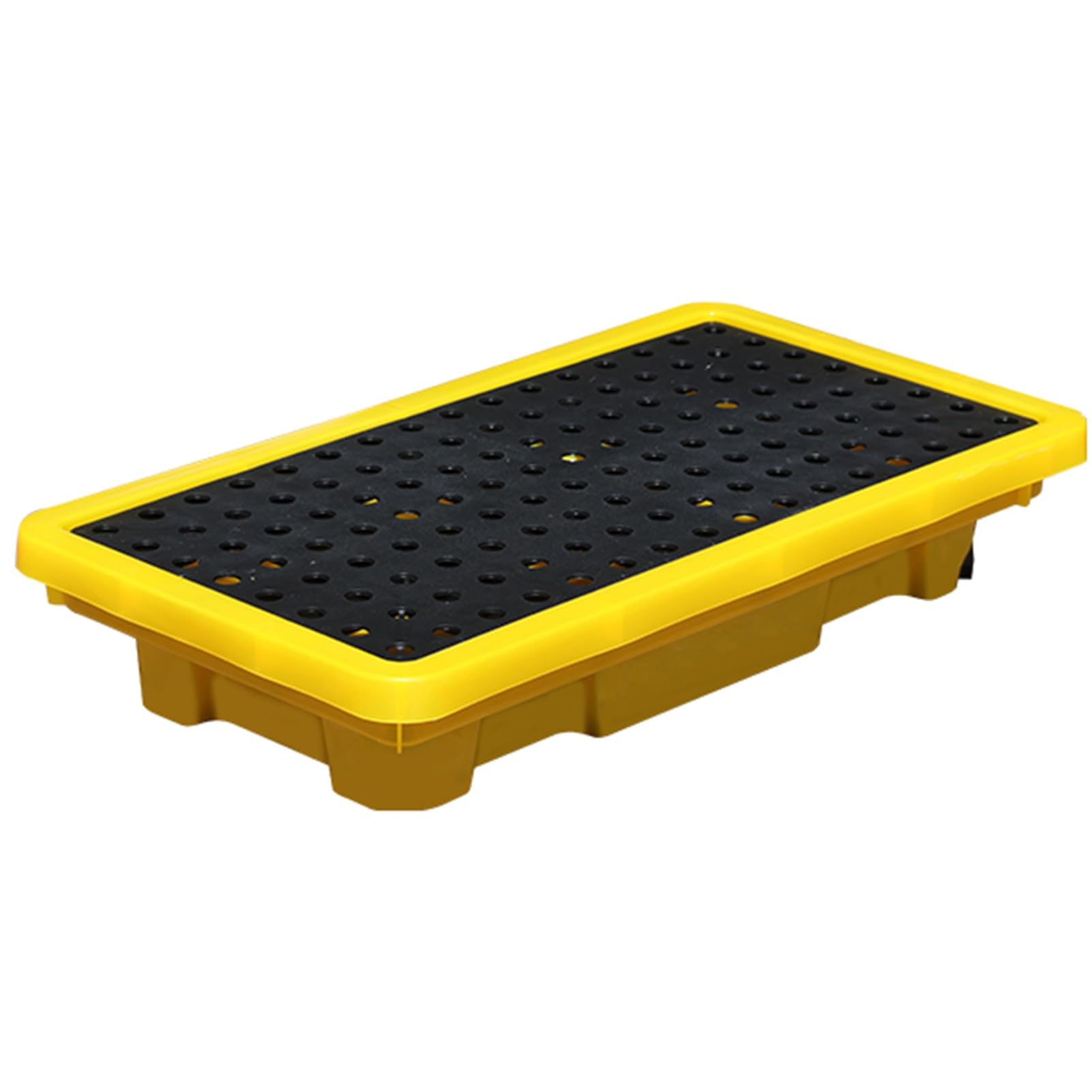 JKJZSALJ Large Capacity Stackable Spill Containment Tray With Drain Outlet - Modular Anti-Spill Pallets For Paint Buckets, 66X36X12Cm, Ideal For Industrial And Warehouse Use,66x36x12cm