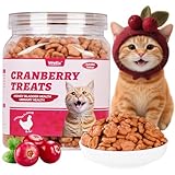 Wellix 13.5 oz Urinary Cat Treats for Indoor Cats Cranberry Flavor - Chicken Formula Kitten Training Snacks - Support Kidney Bladder & Urinary Health Cat Biscuits