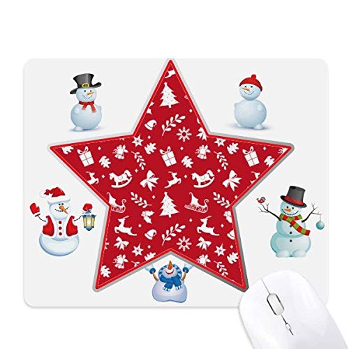 Chapeau de Noël flocon de neige tapis de souris grand confort pour ordinateur