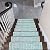 SussexHome Hudson Design 9" X 28" Stair Treads - 70% Cotton Anti-Slip Carpet Strips for Indoor Stairs-Easy to Install with Double Adhesive Tape-Safe, Extra-Grip, 7-Pack-Teal