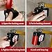 HiLKCO Adjustable Ball Valve Lockout Device - OSHA Compliant Heavy-Duty Nylon Lock for 1/4''-2-1/2'' Pipes/Valves, Weatherproof Outdoor & Industrial Use, Red
