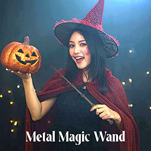 Image of Harry Potter Wizard Wand | Lightweight Polyresin & Metal Magic Wand Attractive Magic Wizard Wands For Harry Potter Fans (Style 1), Brown, Kids