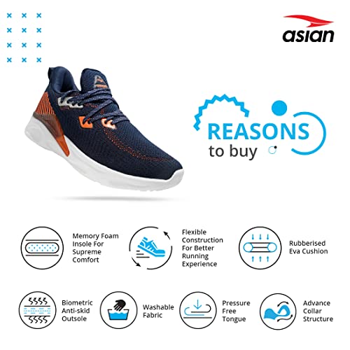 Image of ASIAN Men's Supernova-03 Sports Running,Walking & Gym Shoes with Lightweight Extra Cushion Technology Eva Sole with Memory Form Casual Sneaker Shoes for Men's & Boy's