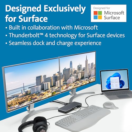 Dock Thunderbolt 4 Kensington SD5765T, l'excellence pour Surface Pro - 2