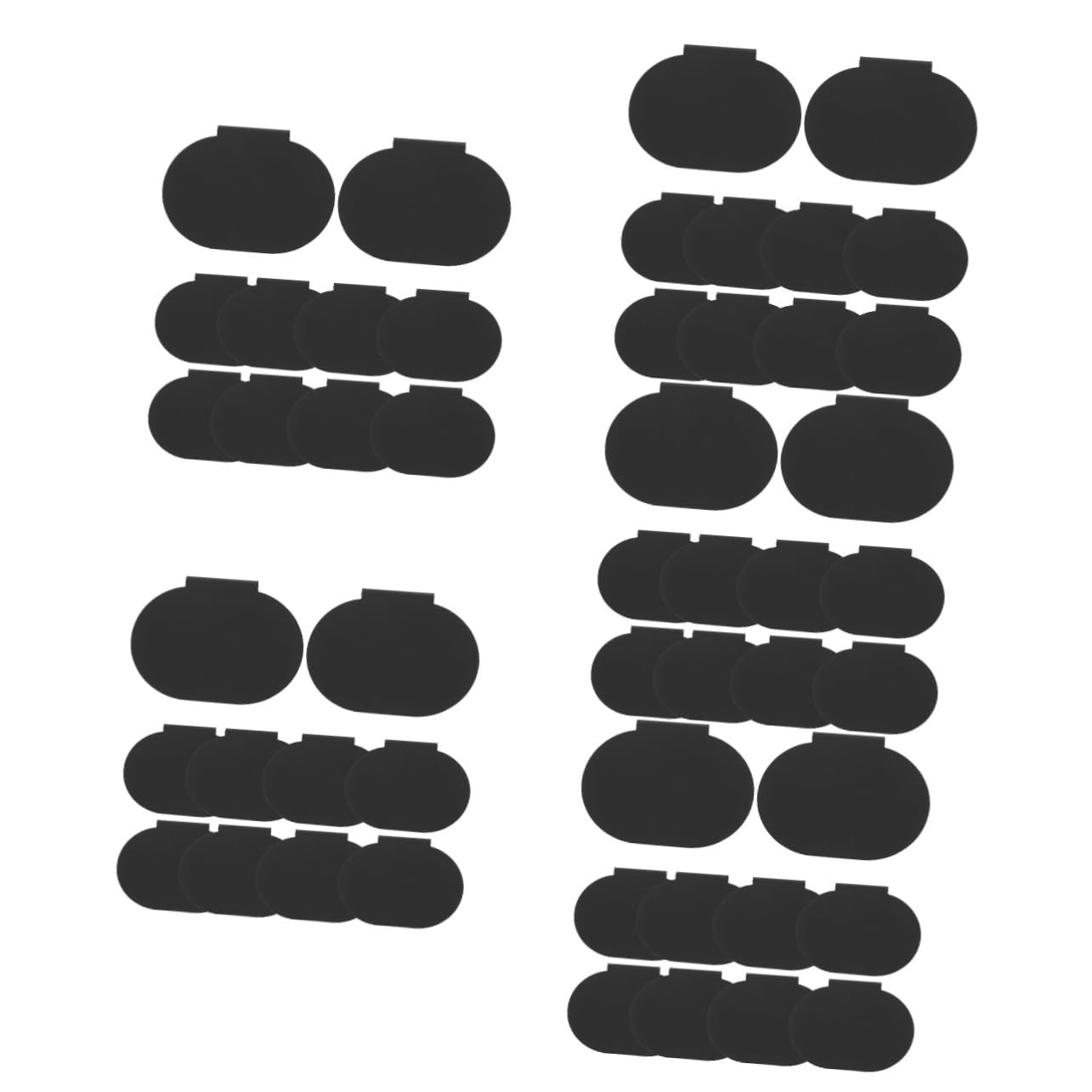 5 Sätze Abnehmbare Preisschild Clips Mit Beschreibbarem Etikett Wiederverwendbare Tafelschild Halter Für Wohnzimmer Und Büro Zur Aufbewahrung Und Organisation 12 Stücke * 5