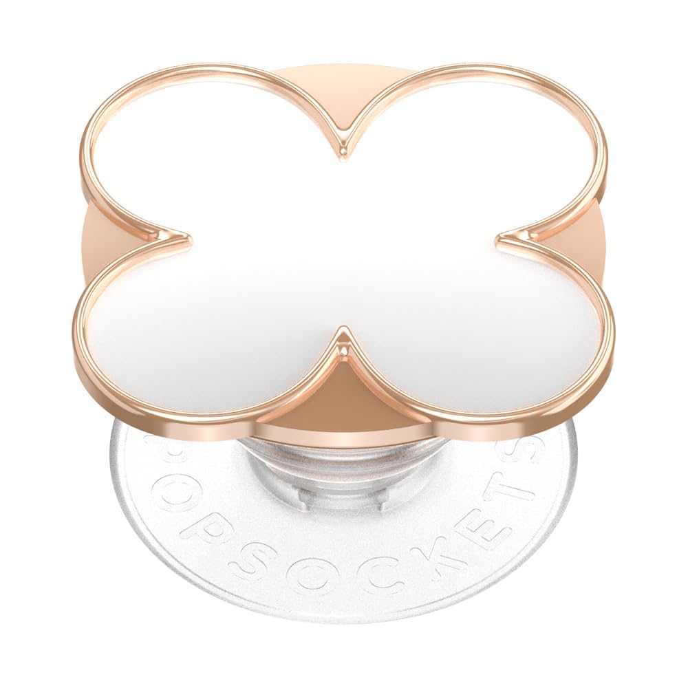 PopSockets Adhesive Phone Grip, Holder- Clover Rose Gold