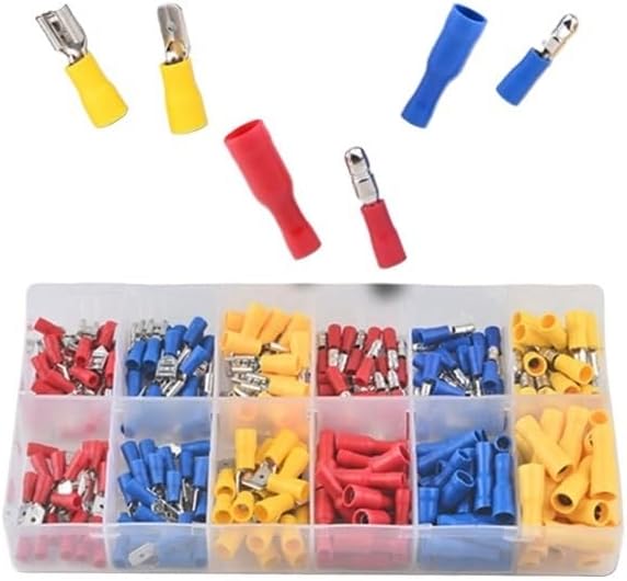 FDD/FRD/MDD/MPD 240pcs Terminal Shaped Insert Insulated Female Male Fast Wire Connector AWG 22-10 Electrical Crimp Joints VUQLDHAYZ