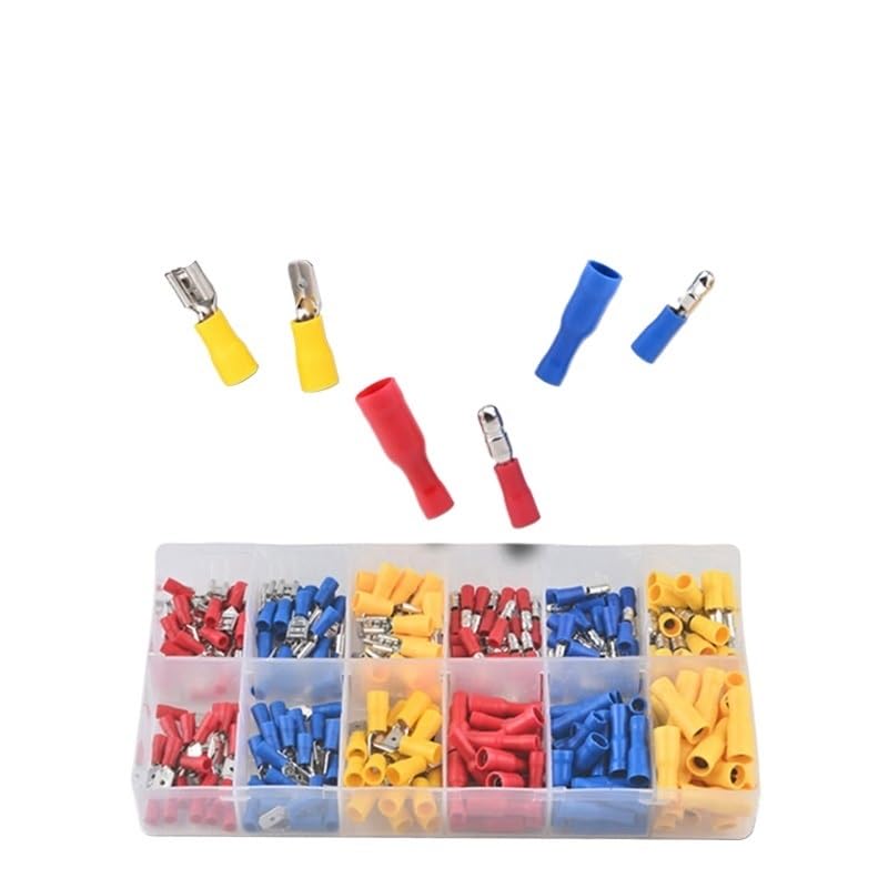 Connecteurs rapides isolés femelles mâles AWG 22-10, 240 pièces, sertissage électrique, FDD/FRD/MDD/MPD
