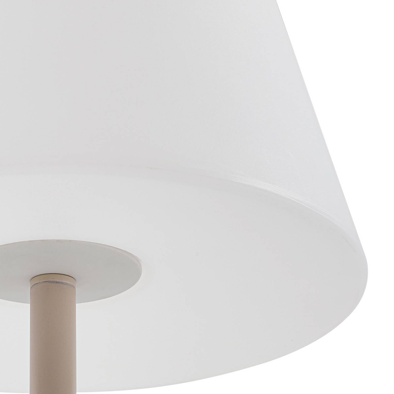 Lucande Luminaire de terrasse Jaimy Beige E27