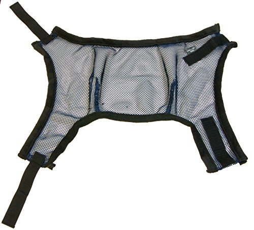 Intrepid International Miniature Horse Fly Masks, Navy Fly Mask for Horses, Lightweight & Breathable with Sun Protection, See Through Mesh Material Prevents Rubbing, Touch Tape Closure